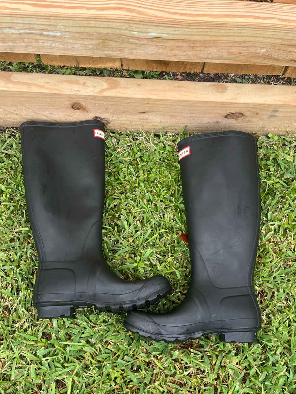 Hunter Original Tall Matte Black Waterproof Rain Boots Women’s 7 - Picture 4 of 12